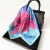 71 packs of headscarves, square scarves, sunflower flower printing square scarves, retro ethnic silk scarves, simulated silk, satin chiffon square