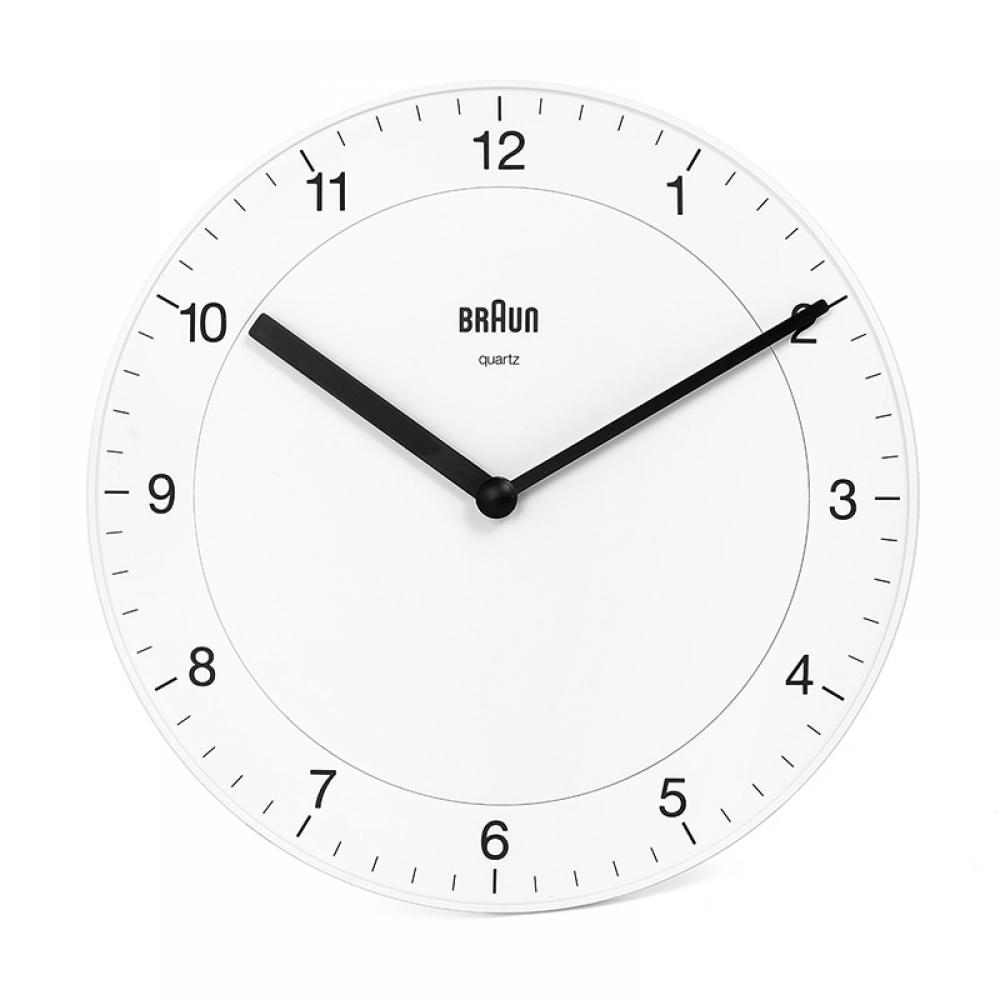 Braun Bc06w Классические аналоговые малошумные общественные настенные часы