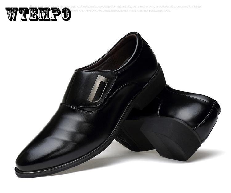 Мужская обувь большого размера, повседневная модная обувь, деловые модельные кожаные туфли без шнуровки, мужские кожаные туфли с острым носком в британском и корейском стиле
