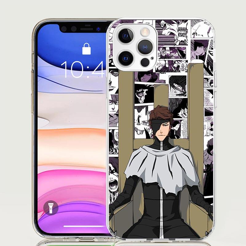 Aizen Sousuke Bleach Phone Case for Apple iPhone 17 Air 16 15 Plus 14 + 13 Mini 12 11 Pro Max 7 8 SE 16Max Soft Shell Cover Coqu