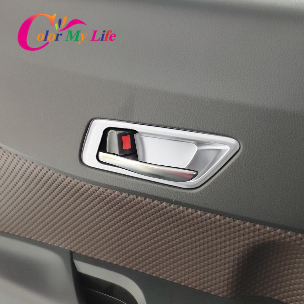 Color My Life 4 шт./компл. внутренняя крышка дверной чаши внутренняя отделка дверных чаш наклейка для Toyota C-HR CHR 2016 - 2022 детали