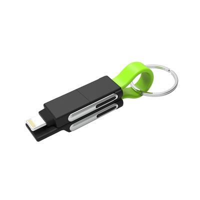 Кабель-браслет 6-в-1 Tuna Communication and Charging G.WORKER, Черный/Зеленый