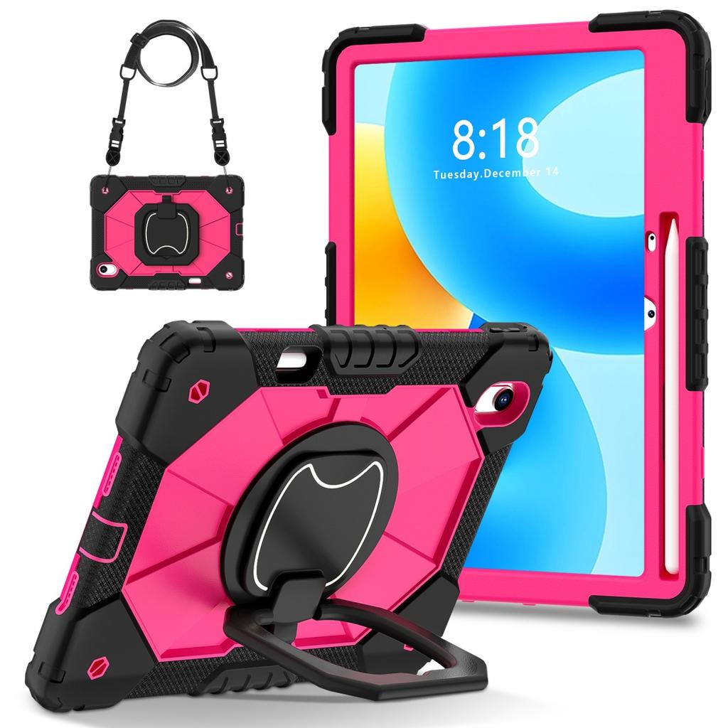 For Huawei MatePad 11.5 / Huawei MatePad 11.5-inch.360° Rotating Grip Heavy Duty Protection Stand TPU+PC 3in1 Anti-knock Shockproof Tablets PC Case