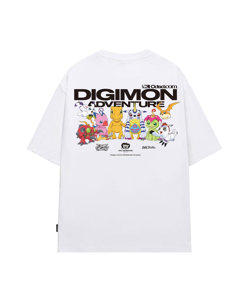ODDSTUDIO [Digimon Adventure] Digimon Adventure Overfit T-Shirt - 2 Colors