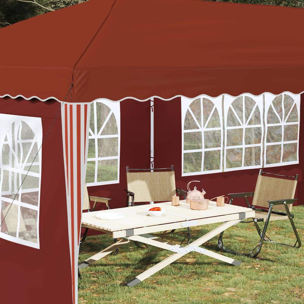 Pop up Party Tent 575 x 289 x 245 cm Terracotta