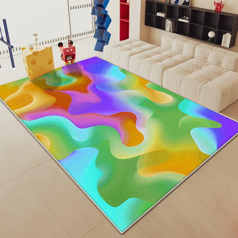 Abstract Carpet for Living Room Large Area Colored Decoration Sofa Plush Rugs 200x300 Bedroom Bedside Baby Crawling Mat Antiskid