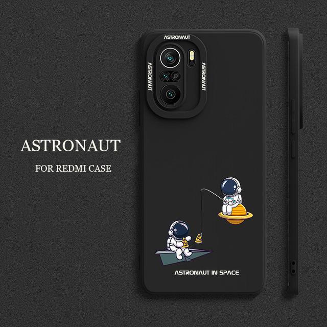 Чехол для Capa Funda Xiomi Xiaomi Poco F3 M3 Pro F 3 PocoF3, милый защитный чехол для космонавта, мягкие черные чехлы для телефонов Celular