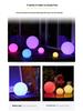 Remote-Control Seven-Color LED Night Light Sphere for Holiday Home Décor