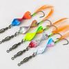 5pcs Sequin Spoon Metal Wobbler Spinner Bait Sequins Crank Bait 2025 Rotating Spinner Spoon