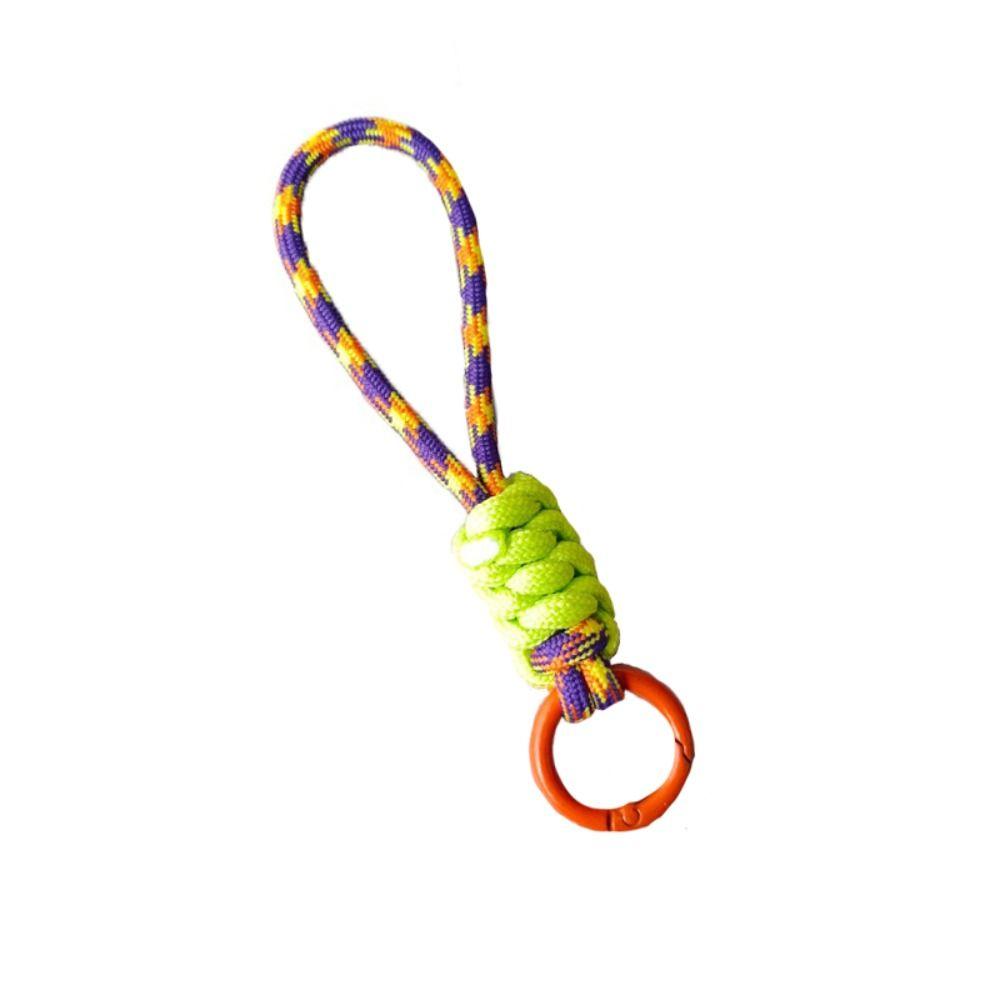 Брелок для ключей с защитой от потери, креативный плетеный шнурок, подвесной аксессуар