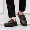 2024 Luxury Classic Slip-On Men Shoes Walking Loafers Genuine Leather Comfortable Mens Moccasins Soft Casual Shoes High Quality