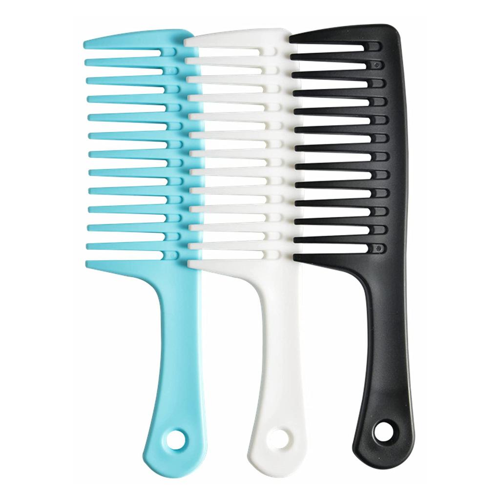 Расческа с широкими зубьями и большая расческа для распутывания волос, подходит для вьющихся, длинных и влажных волос всех типов.