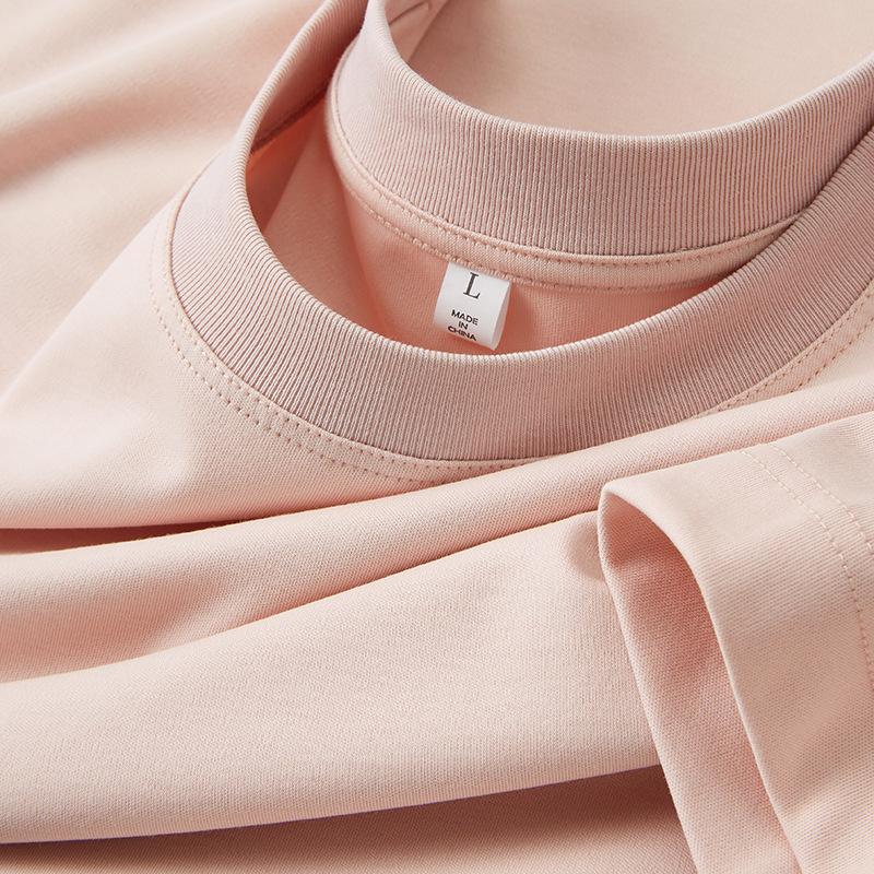 Футболка из мягкого хлопка с короткими рукавами и круглым вырезом, жидкий аммиак, 60 шт., длинноволокнистый хлопок, однотонная, синяя, мужская одежда, повседневная, Ice Silk, прилив