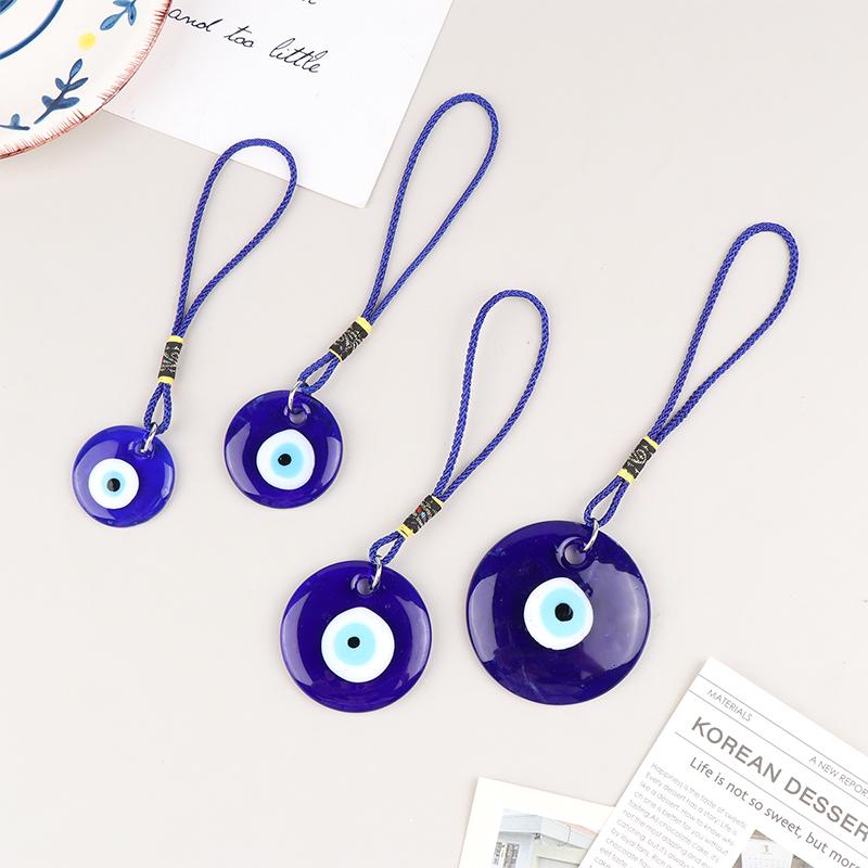 Турецкий счастливый синий дурной глаз стеклянный брелок подвеска амулеты сумка автомобильный брелок кольцо для женщин мужчин подарок телефон висит