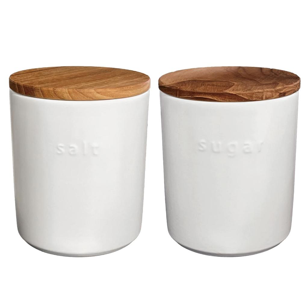 Контейнер для хранения LOLO Серо-бежевый Серый 500 мл Банка Керамика Сделано в Японии Тик Выпуклый Набор банок Соль Сахар (Белый комплект)