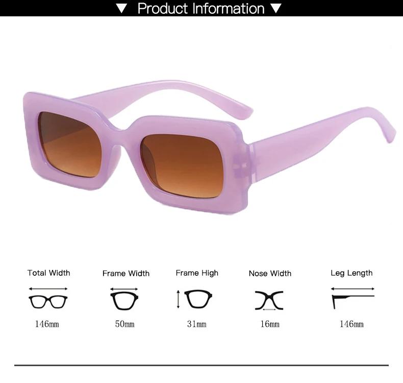 Colors Fashion Women Square Sunglasses Ladies Outdoor UV400 Candy Color Sunshades Unisex Trendy Eye Protection Goggles