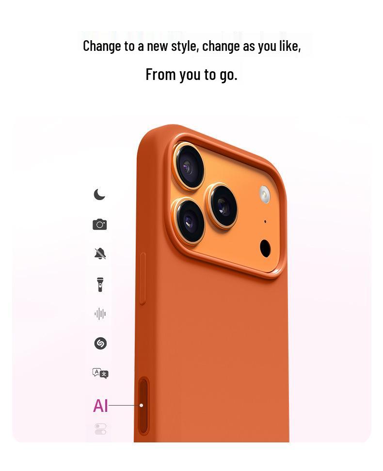 Apple 17 Истинный Жидкий Силикон Магнитный Чехол для iPhone 17 Pro Max Полное Покрытие Камеры Кнопки