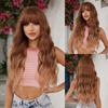 BLONDE UNICORN Ombre Блондинка Коричневый Синтетический Парик Длинные Волнистые Парики с Челкой Повседневный Косплей Парик Вечеринки Термостойкое Волокно для Женщин