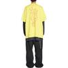 Balenciaga Женская желтая футболка с опущенными плечами, стандартный крой 739028TPVN57175