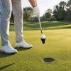 Black Golf Ball Retriever Portable Ball Pick Up Cup Putter Grip Suction Cup  Golf Training Aid