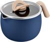 Tefal 16 см, для газовой плиты, без ПФОА и других вредных веществ, "OptiSpace Multi-Pot Синий" B97539, 2,6 л, Кастрюля, Только