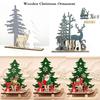 Wooden Elk Christmas Decoration for Home Splice Deer Xmas Ornaments Kids Gift for Home Christmas Party Decorations