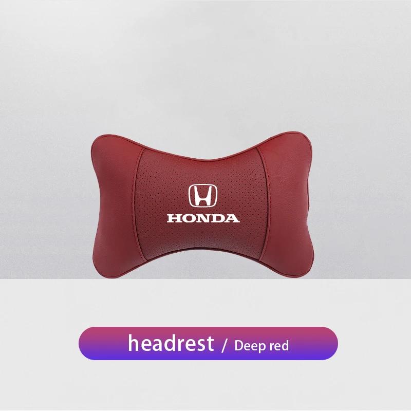 pzsh2 1Pcs Car Interior Headrest Seat Head Support Neck Pillow For Honda Civic Fit Accord City Vezel CR-V S660 Odyssey HR-V Insight