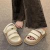 Thick-soled One-word Sandals Women's New Niche High-end Summer Slippers Wear Versatile Shoes