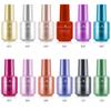 8ml Metallic Mirror Nail Polish Gold Silver Metal Effect Can Not Be Peeled No Need UV Lamp 12 Colors Nails Art Manicure Material