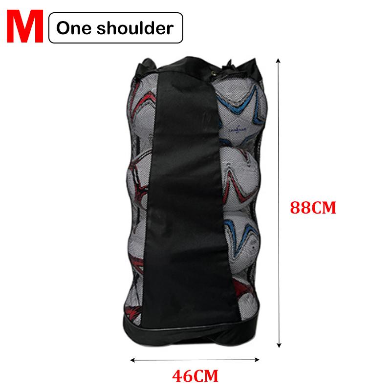 Soccer Football Storage Bag Black Large Ball Bag Mesh Soccer Ball Bag Drawstring Bags Storage Basketball Volleyball Baseball Single Shoulder Ball Bag