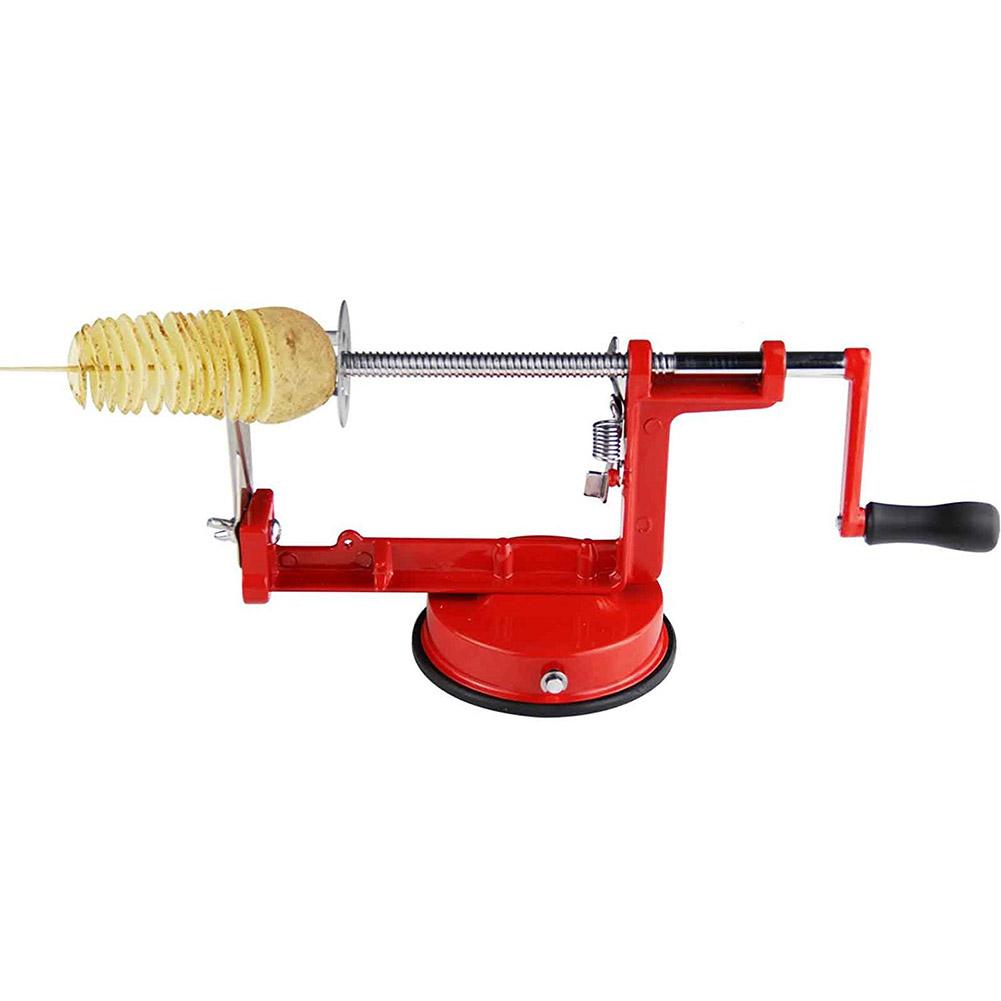 Manual Steel Twisted Potato Slicer Apple Cutter Vegetable Peeler French Fry Corer Wit G8F5