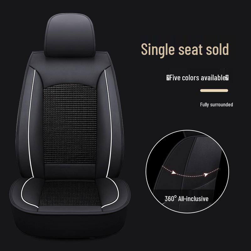 Universal Full Wrap Car Seat Cover for Driver & Co-Driver - All Seasons, Fits Sedan, SUV, Pickup, Van