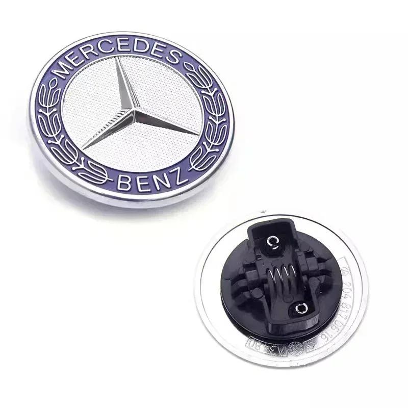 Car Engine Logo Metal Flat Hood Emblem Front Badge Accessories For Mercedes Benz AMG W204 W205 W203 W211 W212 W213 W201 W210 aqq123 FKL4