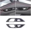 Carbon Fiber ABS Interior Door Lock Handle Cover Trim For C8 Corvette -2025