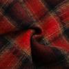 Fei Yuan Plaid Belted Red Skirt - Festive Autumn/Winter Style