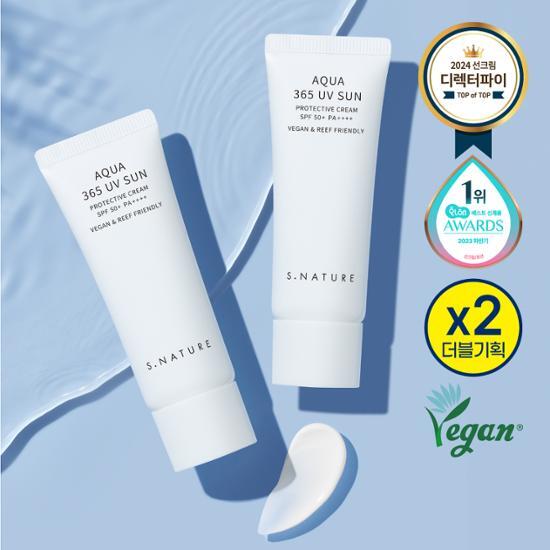 S-Nature Aqua 365 UV солнцезащитный крем 40 мл двойной план