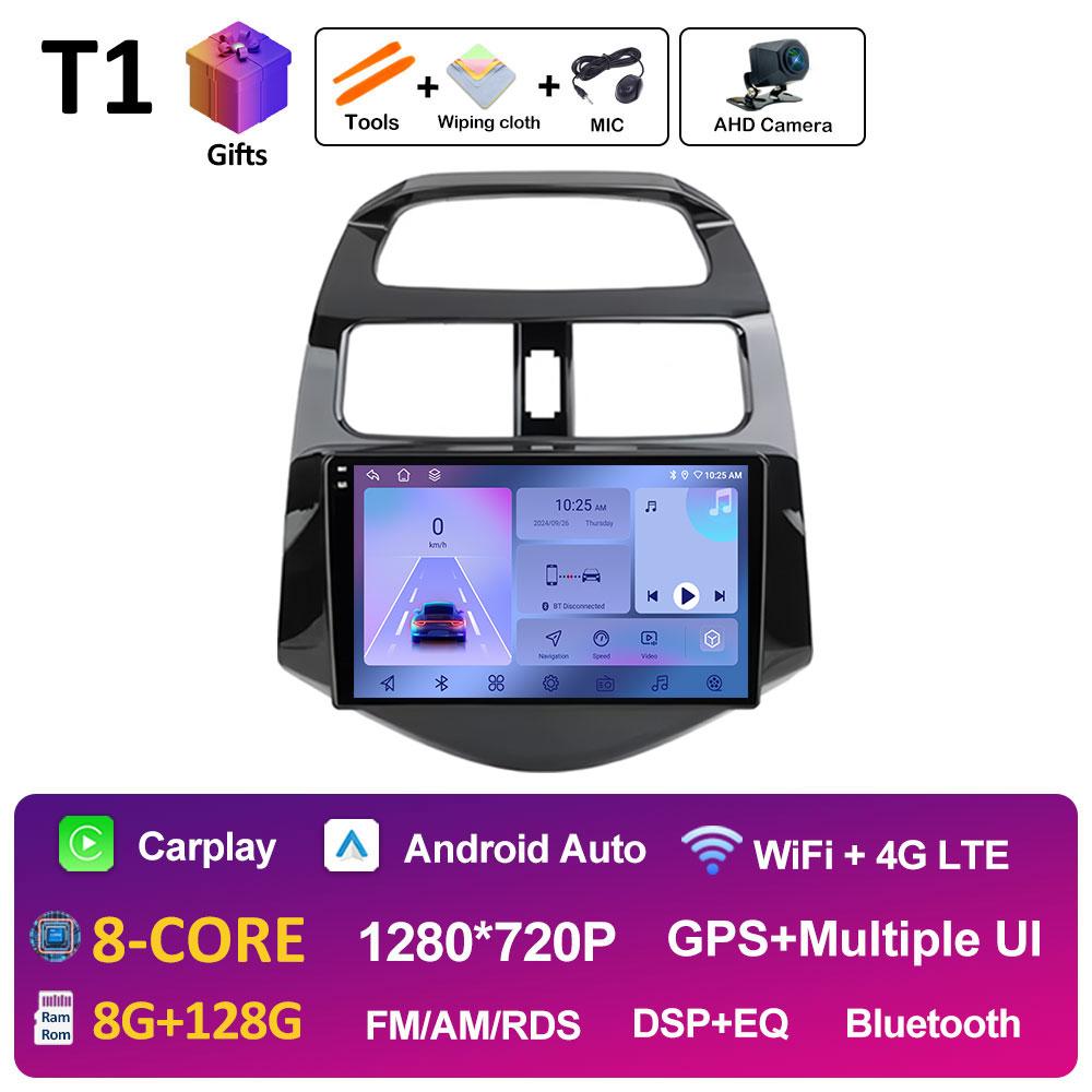 Android 14 Автомобильное видео для Chevrolet Spark Beat Matiz Creative 2010 2011 2012 2013 2014 Радиоплеер GPS Навигация Авто Инструменты 4G