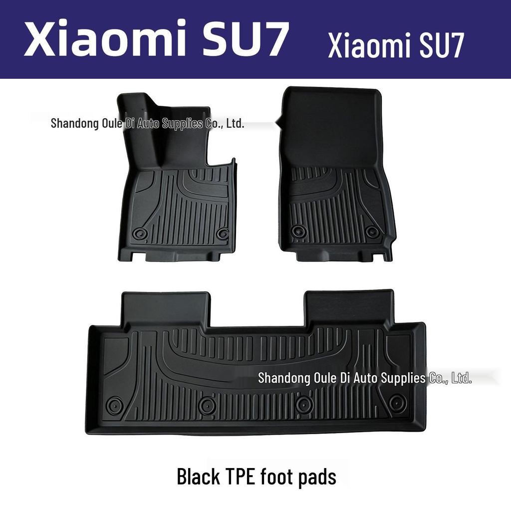 Экологичные коврики для пола автомобиля Xiaomi SU7 из ТПЭ: Без запаха, Защитная внутренняя модификация