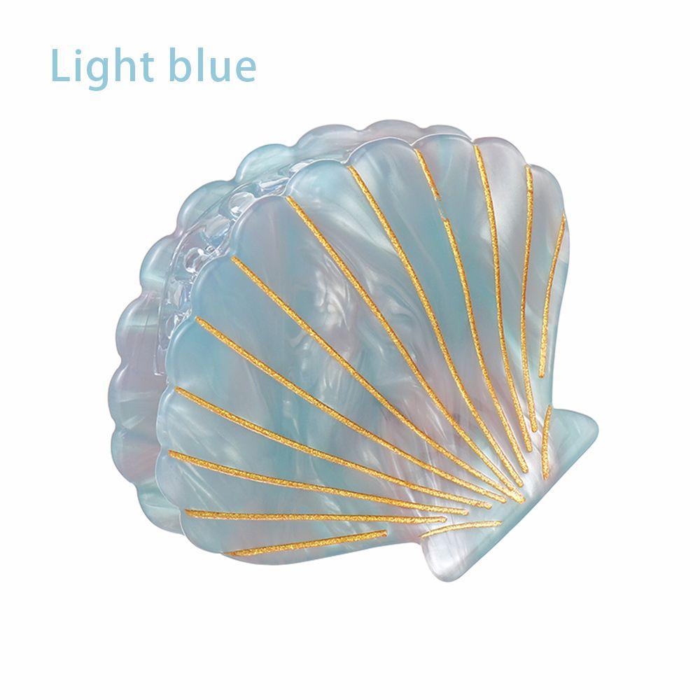 Hairgrips Girl Headwear Acrylic Hair Claws Shell Shape Shell Hair Clips Women Hair Accessories