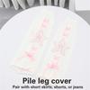 Женские вязаные гетры в стиле панк со звездами и бантами-лентами, расклешенные чехлы на сапоги, носки до колена, японская уличная мода