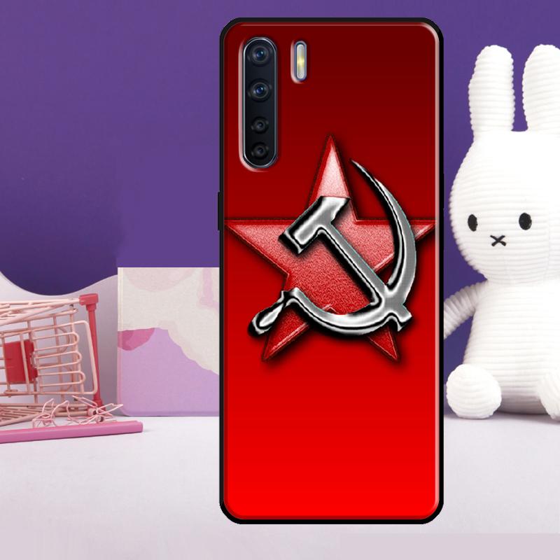 USSR Flag Soviet Union Case For Oppo A18 A38 A78 A98 A58 A60 A80 A40 A96 A76 A16 A94 A74 A54 A15 A17 A57 A77 A5 Pro