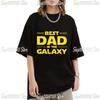 Best Dad In The Galaxy Starwars T Shirt Unisex Aesthetic Cool Father Day Gift T-shirt Harajuku Streetwear