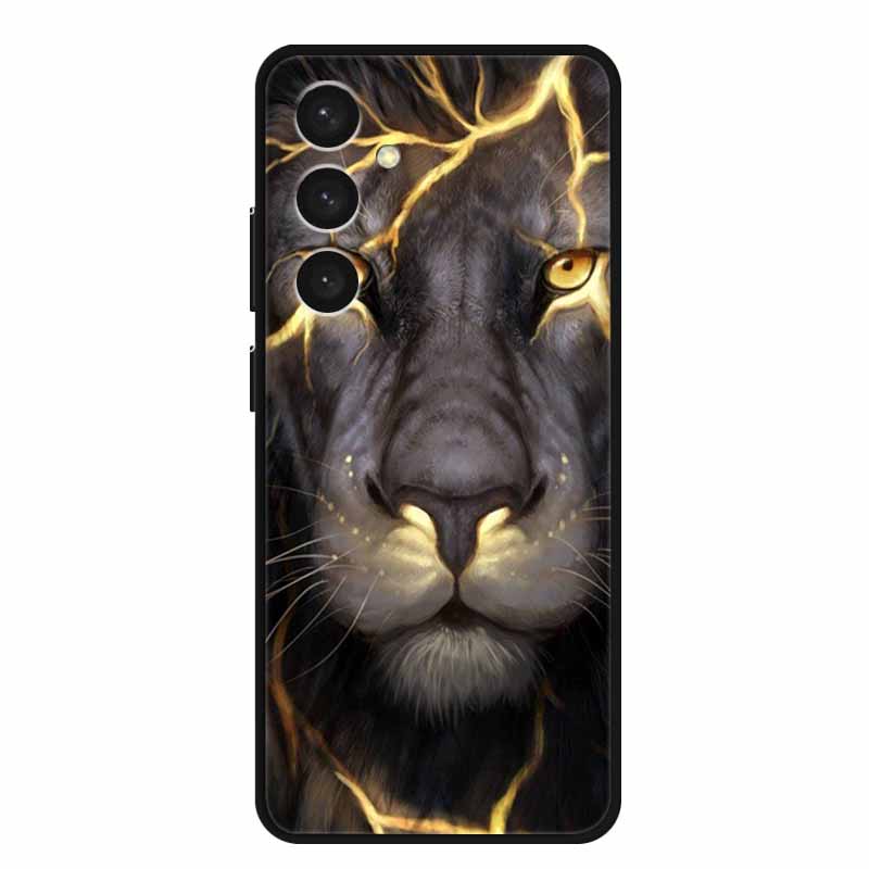 For Samsung S24 Plus Phone Case S24Plus Black Silicone Soft Back Cover Case For Samsung Galaxy S24 Plus Case S 24 Plus Funda Bag