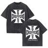 Футболка Paul Walker West Coast Choppers Винтажная стираная футболка Мужская Женская Хип-хоп уличная одежда Оверсайз с коротким рукавом Хлопковые футболки