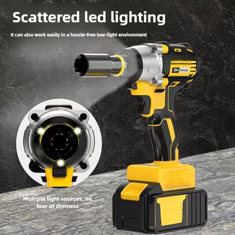 21V Wireless Impact Wrench Wireless Drill Kit Brushless Electric Impact Gun Bit