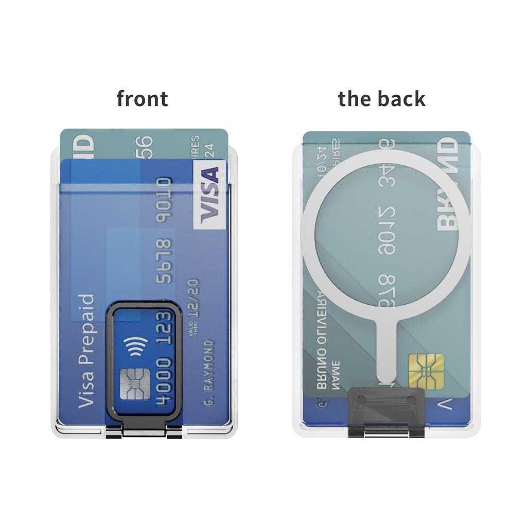 Phone Cover Card Slot Pocket Cover Phone Card Wallet For MagSafe For iPhone 17 16 15 Magnet Slot Back Bag Magnet Slot Back Bag