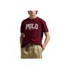 Polo Ralph Lauren Классический крой Логотип Вязаная футболка Мужские топы Красный 710981152-005