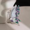 Butterfly Brooch, High-end and Luxurious Style, Crystal Brooch, Exquisite and Fashionable Pin
