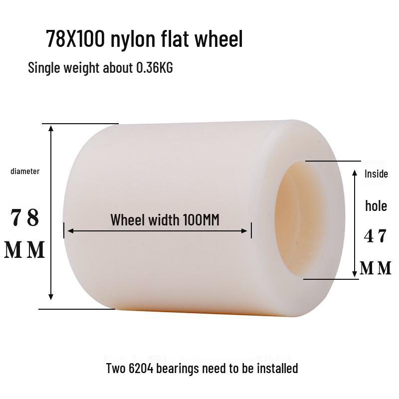 Hydraulic Pallet Truck Nylon Wheels & Iron Core PU Forklift Accessories