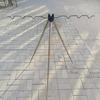 Retractable Stainless Steel Triangular Fishing Rod Holder - Heavy Duty Long Cast Stand